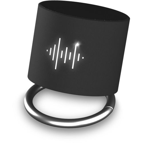 SCX.design S26 Lautsprecher Ring mit Leuchtlogo (Art.-Nr. CA955261) - Kabelloser 3 W Bluetooth® Lautspreche...