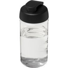 H2O Active® Bop 500 ml Sportflasche mit Klappdeckel (transparent, schwarz) (Art.-Nr. CA958805)