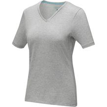 Kawartha T-Shirt für Damen mit V-Ausschnitt (grau meliert) (Art.-Nr. CA961628)