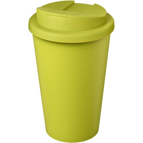 Americano® Eco 350 ml recycelter Becher mit auslaufsicherem Deckel (Art.-Nr. CA962772) - Doppelwandiger Isolierbecher aus ...