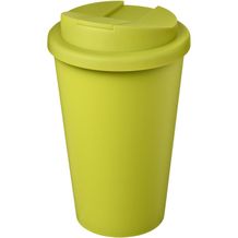 Americano® Eco 350 ml recycelter Becher mit auslaufsicherem Deckel (limone) (Art.-Nr. CA962772)