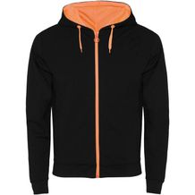 Fuji Kaputzensweatjacke Unisex (schwarz, Fluor Orange) (Art.-Nr. CA965883)