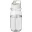 H2O Active® Pulse 600 ml Sportflasche mit Ausgussdeckel (transparent, weiss) (Art.-Nr. CA966641)