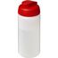 Baseline® Plus 500 ml Sportflasche mit Klappdeckel (transparent, rot) (Art.-Nr. CA974319)