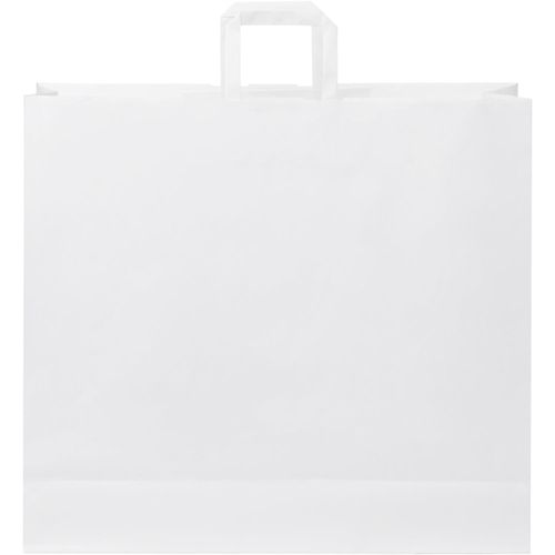 Kraftpapiertasche 90-100 g/m² mit flachen Griffen  XXL (Art.-Nr. CA975053) - XXL Kraftpapiertasche mit flachen...