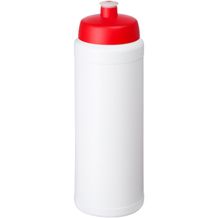 Baseline® Plus grip 750 ml Sportflasche mit Sportdeckel (weiss, rot) (Art.-Nr. CA976006)