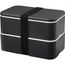 MIYO Renew Doppel-Lunchbox (granitfarben, schwarz) (Art.-Nr. CA976309)