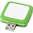 Rotating Square USB-Stick (hellgrün, weiss) (Art.-Nr. CA979246)
