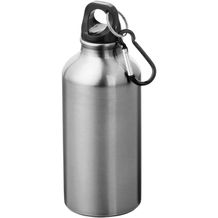Oregon 400 ml Aluminium Trinkflasche mit Karabinerhaken (silber) (Art.-Nr. CA982953)
