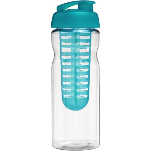 H2O Active® Base 650 ml Sportflasche mit Klappdeckel und Infusor (Art.-Nr. CA985594) - Einwandige Sportflasche mit ergonomische...
