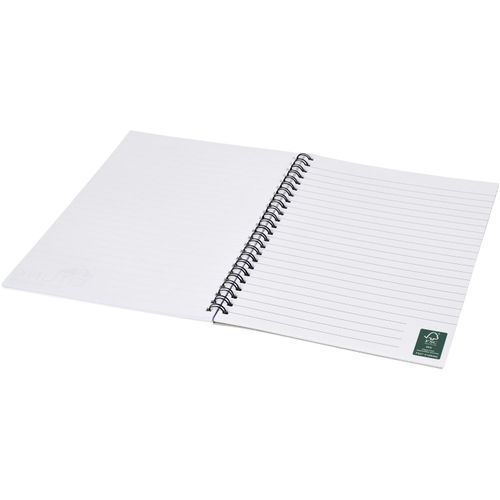 Desk-Mate® A5 Notizbuch mit Spiralbindung (Art.-Nr. CA985708) - Dieses Notizbuch verfügt über eine wei...