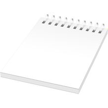 Desk-Mate® A7 Notizbuch mit Kunststoff Cover und Spiralbindung [50 Seiten] (weiß) (Art.-Nr. CA988783)
