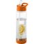 Tutti frutti 740 ml Tritan Sportflasche mit Infuser (transparent, orange) (Art.-Nr. CA991351)
