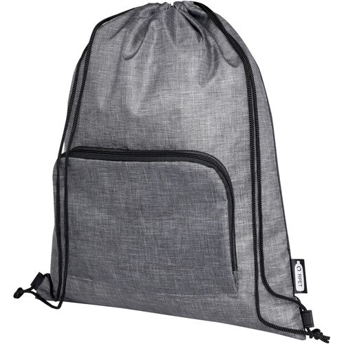 Ash recycelter faltbarer Turnbeutel 7L (Art.-Nr. CA992603) - Der Ash faltbaree, recycelte Rucksack...