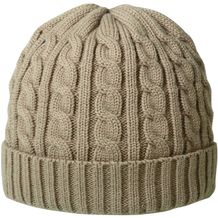 Luxury cable hat (khaki) (Art.-Nr. CA045742)
