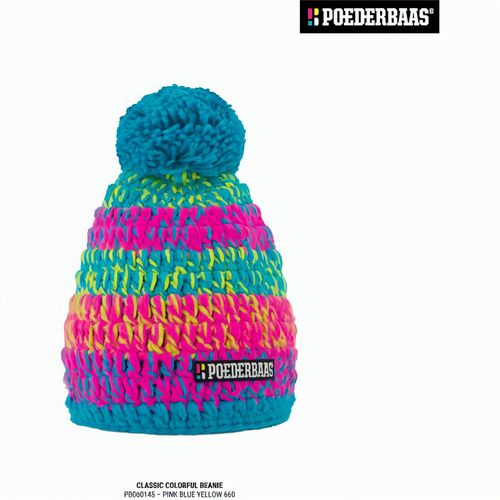 Poederbaas Classic Colorful Beanie (Art.-Nr. CA163379) - Poederbaas Classic Colourful Series...