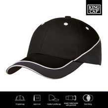 Luxury Cotton/Microfiber Sports Cap (schwarz/anthrazit) (Art.-Nr. CA243379)