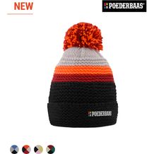 Poederbaas Classic Colorful Beanie 2.0 (schwarz/orange) (Art.-Nr. CA419024)