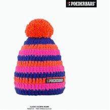 Poederbaas Classic Colorful Beanie (Rosa/Orange/Blau) (Art.-Nr. CA595056)