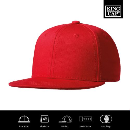 Original Snap Back Flat Visor Baby Cap (Art.-Nr. CA710633) - 6 panel Baby Cap mit Frontfütterung...