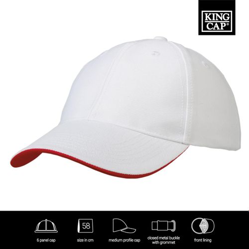 Heavy Twill Duo Tone Strap Cap (Art.-Nr. CA715819) - 6 panel strap Cap mit Frontfütterung...