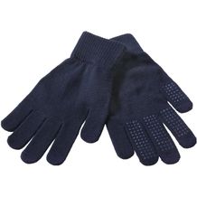Text gloves with dots (marine) (Art.-Nr. CA724991)