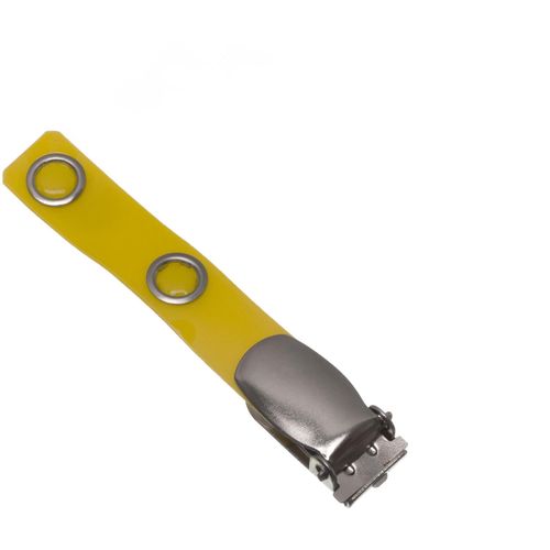Clip 1051 (Art.-Nr. CA149086) - Metallclip CL 1051 mit gelber Lasche...
