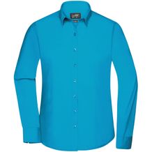Ladies' Shirt Longsleeve Poplin - Klassisches Shirt aus pflegeleichtem Mischgewebe [Gr. XS] (Turquoise) (Art.-Nr. CA000091)
