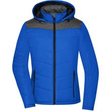 Ladies' Winter Jacket - Sportliche Winterjacke mit Kapuze [Gr. XL] (royal/anthracite-melange) (Art.-Nr. CA000297)