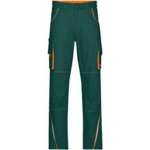 Workwear Pants - Funktionelle Hose im sportlichen Look mit hochwertigen Details [Gr. 28] (dark-green/orange) (Art.-Nr. CA000478)