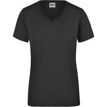 Ladies' Workwear T-Shirt - Strapazierfähiges und pflegeleichtes T-Shirt [Gr. 4XL] (black) (Art.-Nr. CA000481)