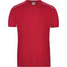 Men's Workwear T-Shirt - Strapazierfähiges und pflegeleichtes T-shirt mit Kontrastpaspel [Gr. 4XL] (Art.-Nr. CA001656)