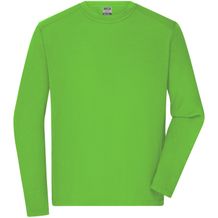 Men's Workwear-Longsleeve-T - Strapazierfähiges und pflegeleichtes Langarm Shirt [Gr. L] (lime-green) (Art.-Nr. CA002107)