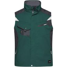 Workwear Vest - Professionelle Weste mit hochwertiger Ausstattung [Gr. XL] (dark-green/black) (Art.-Nr. CA002461)