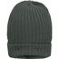 Warm Knitted Cap - Wärmende Strick-Mütze mit Thinsulate Futter (dark-grey-melange) (Art.-Nr. CA002477)
