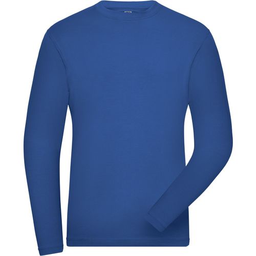Men's BIO Stretch-Longsleeve Work - Langarm Shirt aus weichem Elastic-Single-Jersey [Gr. 3XL] (Art.-Nr. CA002968) - Gekämmte, ringgesponnene BIO-Baumwolle,...