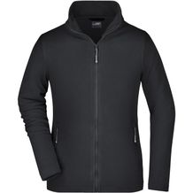 Ladies' Basic Fleece Jacket - Klassische Fleecejacke mit Stehkragen [Gr. M] (black) (Art.-Nr. CA003390)