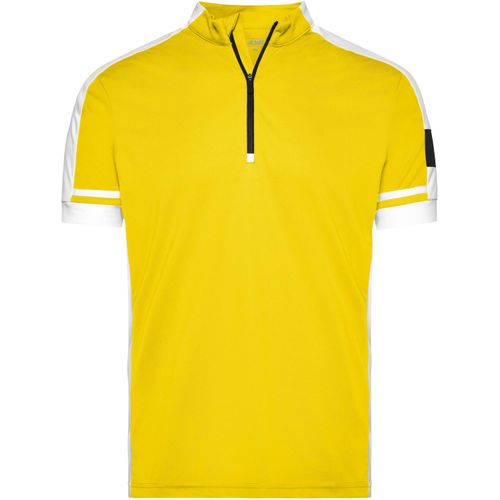 Men's Bike-T Half Zip - Sportives Bike-Shirt [Gr. 3XL] (Art.-Nr. CA004456) - Atmungsaktiv, feuchtigkeitsregulierend,...