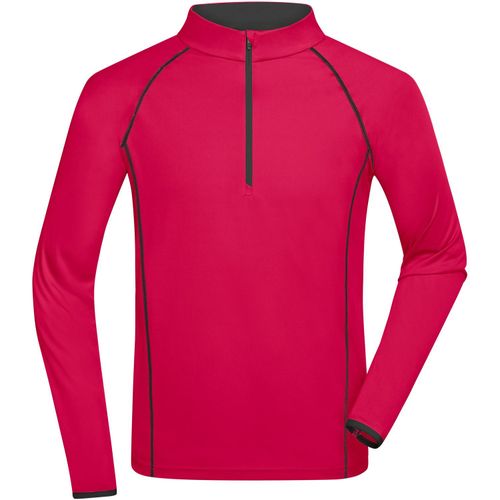 Men's Sports Shirt Longsleeve - Langarm Funktionsshirt für Fitness und Sport [Gr. XXL] (Art.-Nr. CA004467) - Atmungsaktiv und feuchtigkeitsregulieren...