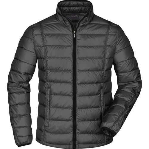 Men's Quilted Down Jacket - Sportliche Daunenjacke mit Stehkragen [Gr. XL] (Art.-Nr. CA004664) - Softes, wind- und wasserabweisendes...