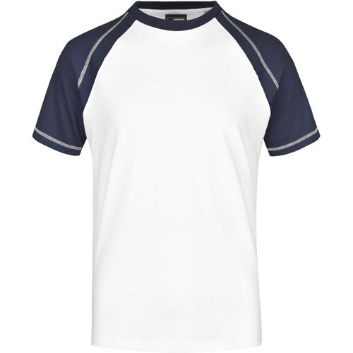 Men's Raglan-T - T-Shirt in sportlicher, zweifarbiger Optik [Gr. XL] (Art.-Nr. CA004761) - Hochwertiger Single-Jersey
Gekämmte...