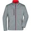 Men's Softshell Jacket - Softshell-Jacke in Melange-Optik [Gr. XXL] (dark-melange/red) (Art.-Nr. CA005032)