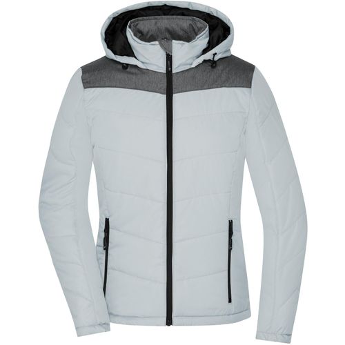 Ladies' Winter Jacket - Sportliche Winterjacke mit Kapuze [Gr. XXL] (Art.-Nr. CA005474) - Wattierte Jacke im Materialmix mit...