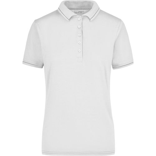 Ladies' Elastic Polo - Hochwertiges Poloshirt mit Kontraststreifen [Gr. S] (Art.-Nr. CA006074) - Weicher Elastic-Single-Jersey
Gekämmte,...