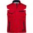 Workwear Softshell Padded Vest - Funktionelle Softshellweste mit warmem Innenfutter [Gr. M] (red/navy) (Art.-Nr. CA006918)