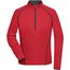 Ladies' Sports Shirt Longsleeve - Langarm Funktionsshirt für Fitness und Sport [Gr. S] (red-melange/titan) (Art.-Nr. CA007168)