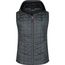 Ladies' Knitted Hybrid Vest - Weste im stylischen Materialmix [Gr. M] (grey-melange/anthracite-melange) (Art.-Nr. CA007293)
