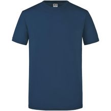 Men's Slim Fit-T - Figurbetontes Rundhals-T-Shirt [Gr. XL] (navy) (Art.-Nr. CA007295)