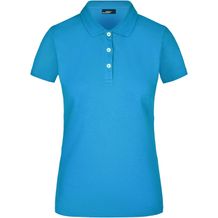 Ladies' Elastic Piqué Polo - Kurzarm Damen Poloshirt mit hohem Tragekomfort [Gr. S] (Turquoise) (Art.-Nr. CA007393)