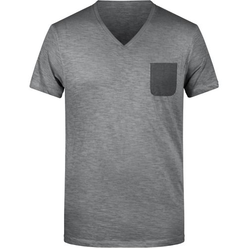 Men's Slub-T - T-Shirt im Vintage-Look [Gr. XXL] (Art.-Nr. CA007489) - Single Jersey aus Flammgarn und gekämmt...